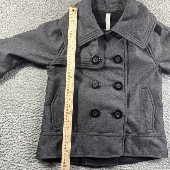 Lululemon Coco Softshell Peacoat Jacket Womens Size 4 Gray Athleisure Casual - Picture 9 of 9